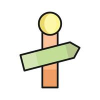 Grab this amazing of signpost in modern style, direction board or information board icon, vector