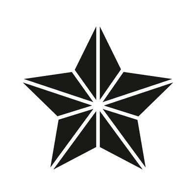 icon of christmas decorative light, star icon, editable ,