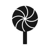 Spiral lollipop icon design, of confectionery item in flat style, vector