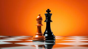 chessboard orange color background photo