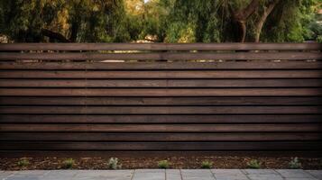 fence horizontal wood photo