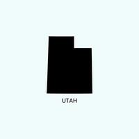 Map of the us state Utah Stock Image vector