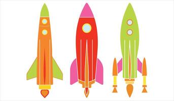 Space Odyssey Iconic Spaceship Graphics for Creativity vector