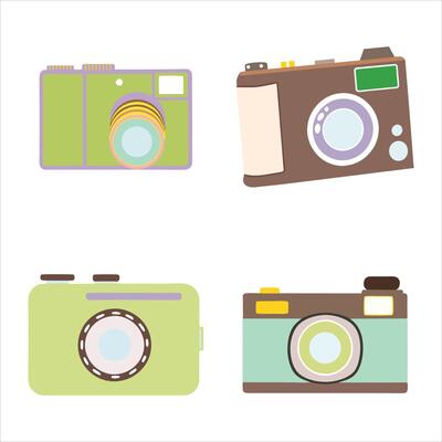 Snap and Shoot Beautiful Camera Clipart for Designers