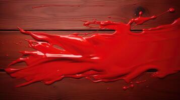 sleek red paint splash photo