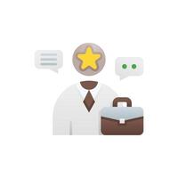simple manager icon on isolated background vector
