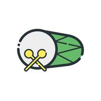 simple drum icon vector