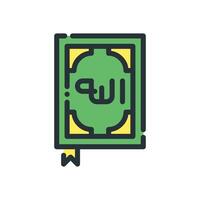 simple quran icon, ramdhan kareem icon vector
