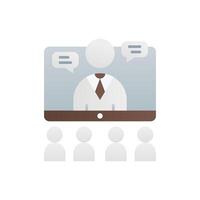 mentoring icon with isolated backgroun vector