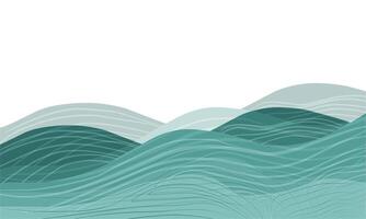 A wave background with waves in the ocean vector
