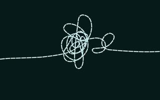 A drawing of a line with a line going through it vector
