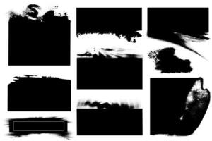 Glitch texture halftone noise defect error stamp set. Trendy distorted punk noise defect banner vector