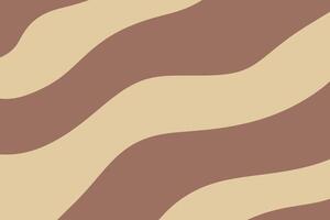 Abstract wavy lines. Mocha mousse colors. Trendy modern background. illustration vector
