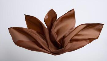 Brown Cloth Shape on White Background photo
