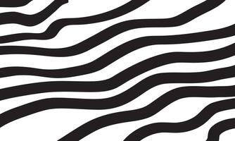 Abstract black wave lines pattern vector