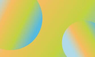 Abstract lime green gradient color curved circle background vector
