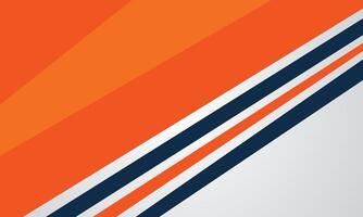 Abstract background of orange color with dark blue lines vector