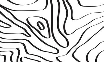 Black lines abstract wave pattern background vector