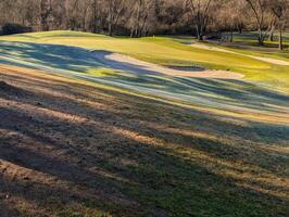 shadows, golf course, recreation, grass, trees, green, recreation, view, photo