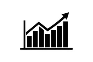 A Simple Line Graph Illustrates Increasing Trend vector