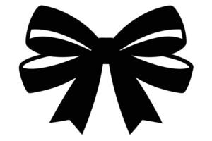 Black Ribbon Bow Graphic Design vector