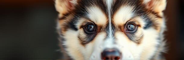 Curious puppy excitedly observing surroundings in a cozy indoor setting during the afternoon photo