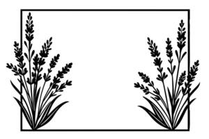 Elegant Lavender Floral Design, perfect for various graphic projects. vector
