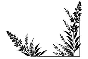 A Lavender Floral Design, perfect for various graphic projects. vector