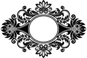 Ornate floral frame design for elegant projects. vector