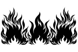 Fiery Flames Design for Graphic Design vector