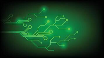 Cyber circuit future green technology concept background vector