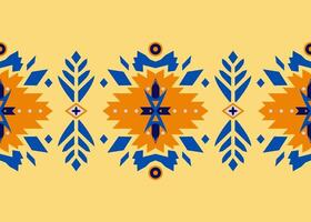 geometric ethnic pattern native tribal fabric, tile and carpet, illustration design vector