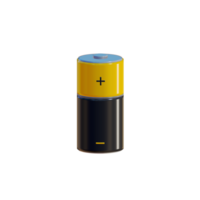 3d render of battery on a transparent background png