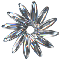 3D icon of a glass rotating discs png