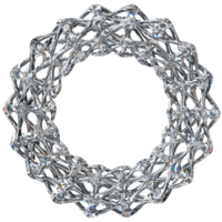 3D icon of a glass donut shaped sculpture png