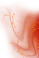 A red and orange abstract image with a woman's face png