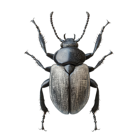 detailed illustration of desert beetle showcasing its defensive posture, featuring intricate textures and realistic colors. This beetle exemplifies nature resilience and adaptability png