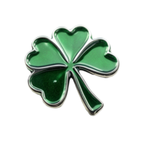 Bright Green Four-Leaf Clover Representing Good Luck and Prosperity with a Clean Background png