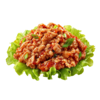 Chicken salad with lettuce on a Transparent background png