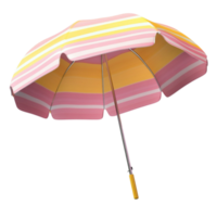 Pastel Yellow and Pink Umbrella on Transparent Background png