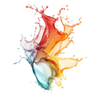 colorida chama explosão dentro abstrato estilo em transparente fundo png