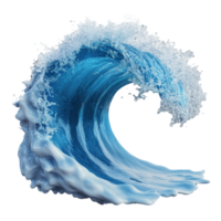 Astonishing Turbulent Ocean Wave on Transparent Background png