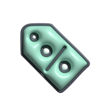 A green plastic button with two holes on it png
