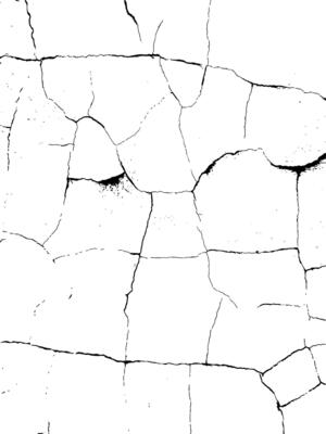Broken grunge surface illustration. Black and white distressed wall pattern for retro vintage designs. Overlay effect