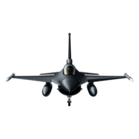 Sleek Modern Fighter Jet Front View with Detailed Design Elements png