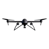 Black Drone Front View with Camera for Aerial Photography Use png