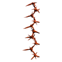 Abstract representation of interconnected organic structures in 3D png