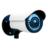 Modern Security Camera Mounted on Wall for Surveillance Monitoring png