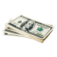 Stacked Dollars with Focus on US Currency for Financial Concepts png