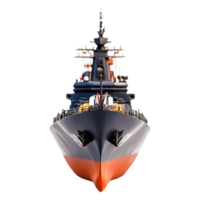 closeup View of a Modern Naval Warship with Gray Hull and Weapons png